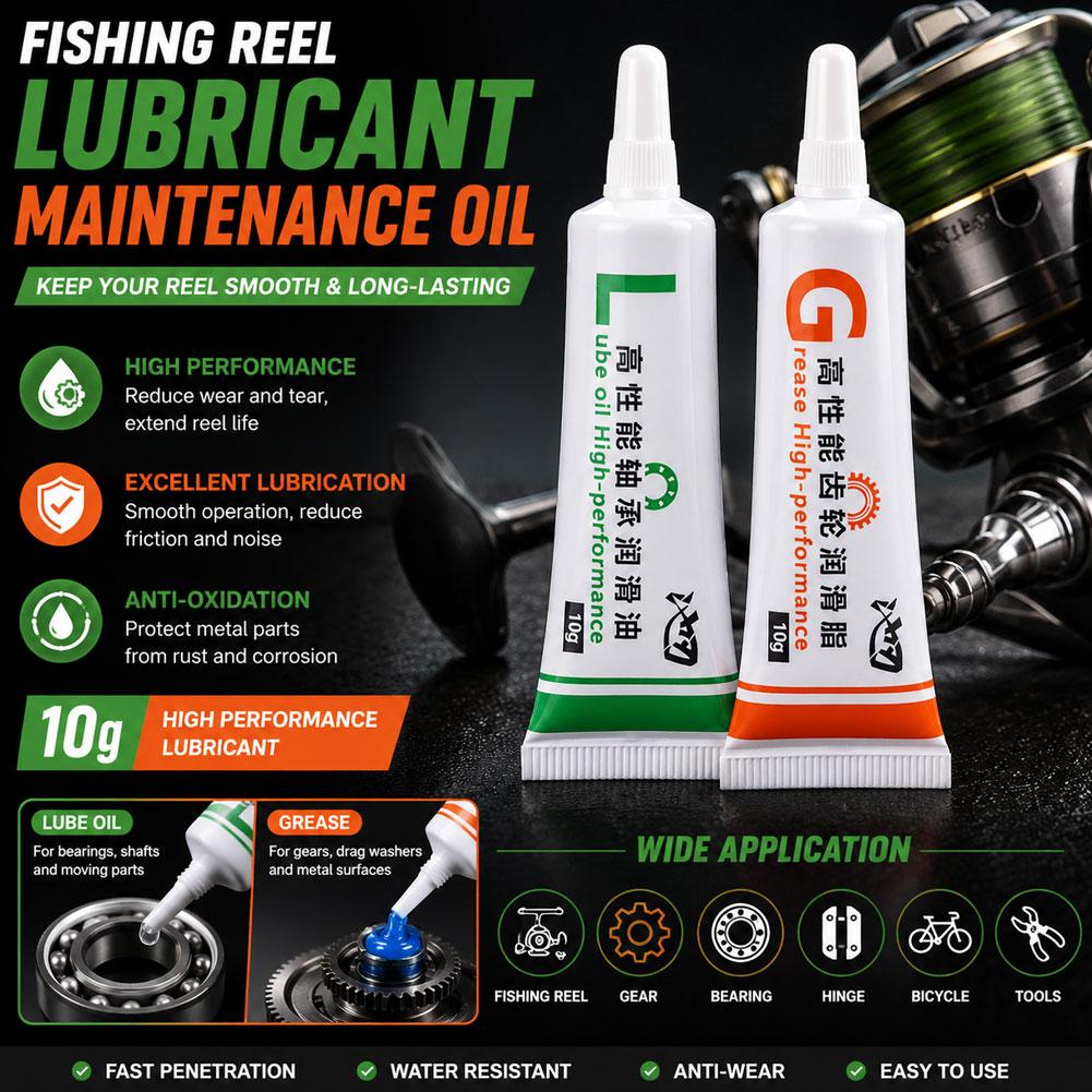 مجموعة زيت تشحيم لبكرات الصيد، - مراجعة Reel Repair Kit وسعره