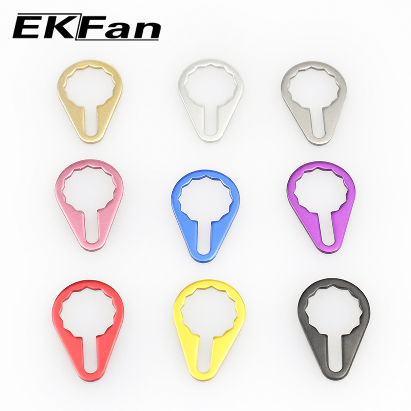 EKFan M7 M8 سبيكة المكسرات قفل - مراجعة Reel Drag Knob وسعره